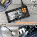 Industrial HD Digital Borescope,4.3" IPS Endoscope 1080P Inspection Camera with Handheld IP67 Waterproof Snake Sewer with 8 LED Lights 5M Semi-Rigid Cable - 7