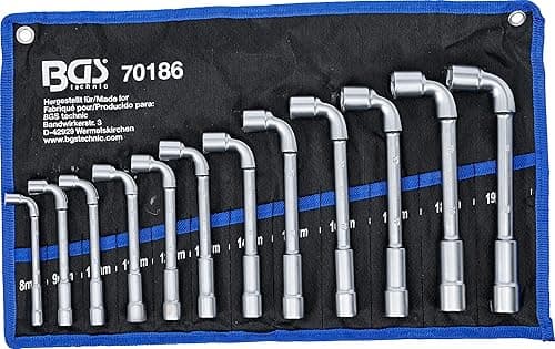 BGS 70186 | Deep Hole Pipe Spanner Set | 8 - 19 mm | 12 pcs.