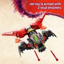 LEGO NINJAGO Ninja Combat Vehicle - Transforms into 2 Ninja Motorbikes & a Jet Plane Toy - 6 Minifigures incl. Kai & Cole - Dragons Rising Birthday Gift for 8+ Year Old Boys - 71844 - 4