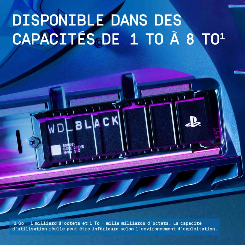 WD_BLACK SN850P 8 To PS5 SSD, Officiel pour PlayStation 5, Lecture jusqu'à 7200 Mo/s, Dissipateur Thermique Inclus - 5