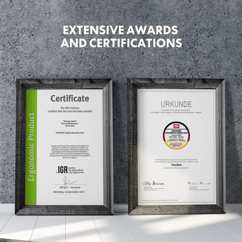 FLEXISPOT EC5B Electric Standing Desk with 3 Columns 2 Motors Height Adjustable Standing Desk Frame, Memory Control Panel, Load 100 kg, Black - 9