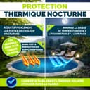 tillvex Bâche à Bulles pour Piscine | Bâche de Protection Solaire de 120 µm d'épaisseur | Découpe individuelle | Chauffage de Piscine pour Eau Chaude (Bleu, 800 x 400 cm (Rectangulaire)) - 8