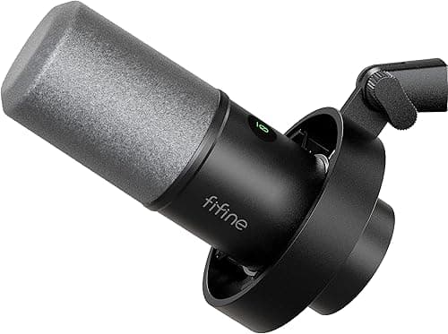 FIFINE XLR Dynamic Microphone PC, USB Microphone for Stre…