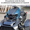 SAUTVS Plastic Carbon Fiber Pattern Fairing Panels for Can Am Ryker, Carbon Fiber Pattern Fairing Panels for Can-Am Ryker Models Accessories (2PCS, Replace #219400803) - 3