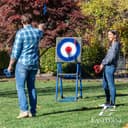 EastPoint Sports Backyard Axe Throw Target Game – Steel Frame Outdoor Game with 8 Throwing Axes, Portable for Backyard or Park - 6