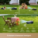 MOVA 1000 Robotic Lawnmower, UltraView Wireless Installation and Accurate Mapping up to 1000 m², smart Obstacle Avoidance, app Control, Improved Off-Road Wheels, U-Shaped Mowing, Fast Charging - 6
