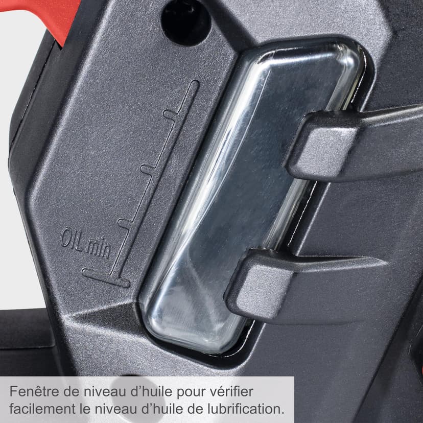 Scheppach Tronçonneuse Electrique CSE2600 | 2400W | Chaîne et Guide Procut 45,5cm | Lubrification automatique de la chaîne | Frein de chaîne intégré | Etui du guide inclus | Légère et Compacte - 4