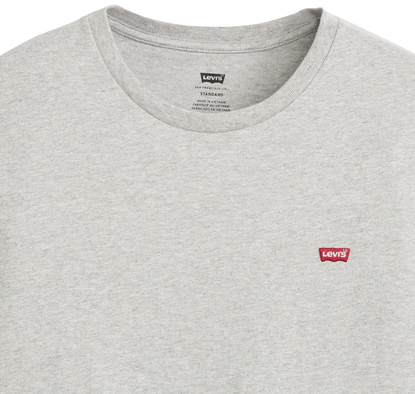 Levi's Men's Ss Original Housemark Tee- Core Chesthit Logo T-Shirt, Mid Tone Grey Heather Jersey, L - 4