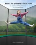 SONGMICS Trampoline Extérieur Enfant Diamètre 183 cm, Filet de Protection Externe, Coussins de Sécurité, Échelle, Poteau Droit de 180 cm de Haut, Cadre en Acier, Noir et Vert STR061C01 - 2