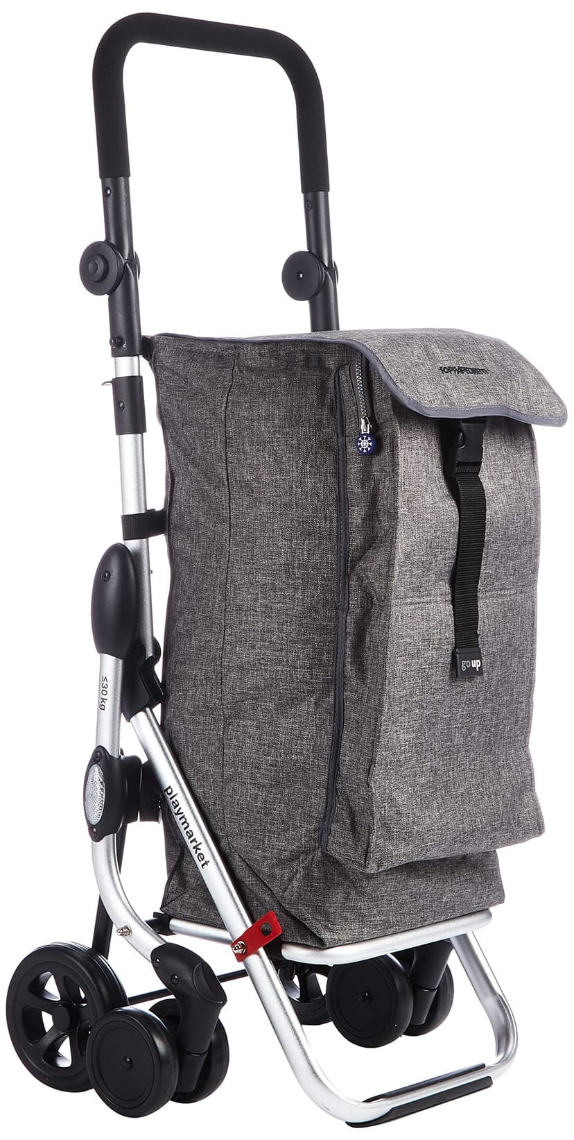 Foppapedretti “Go Up” Shopping Trolley Grigio (Grey) - 4