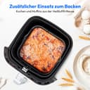 MEDION E40 XL Friteuse à air chaud (panier à friture XXL de 5,3 litres, 2 150 watts, 9 programmes automatiques, fonction cuisson, friture sans huile, panneau de commande tactile, affichage LED) blanc - 6
