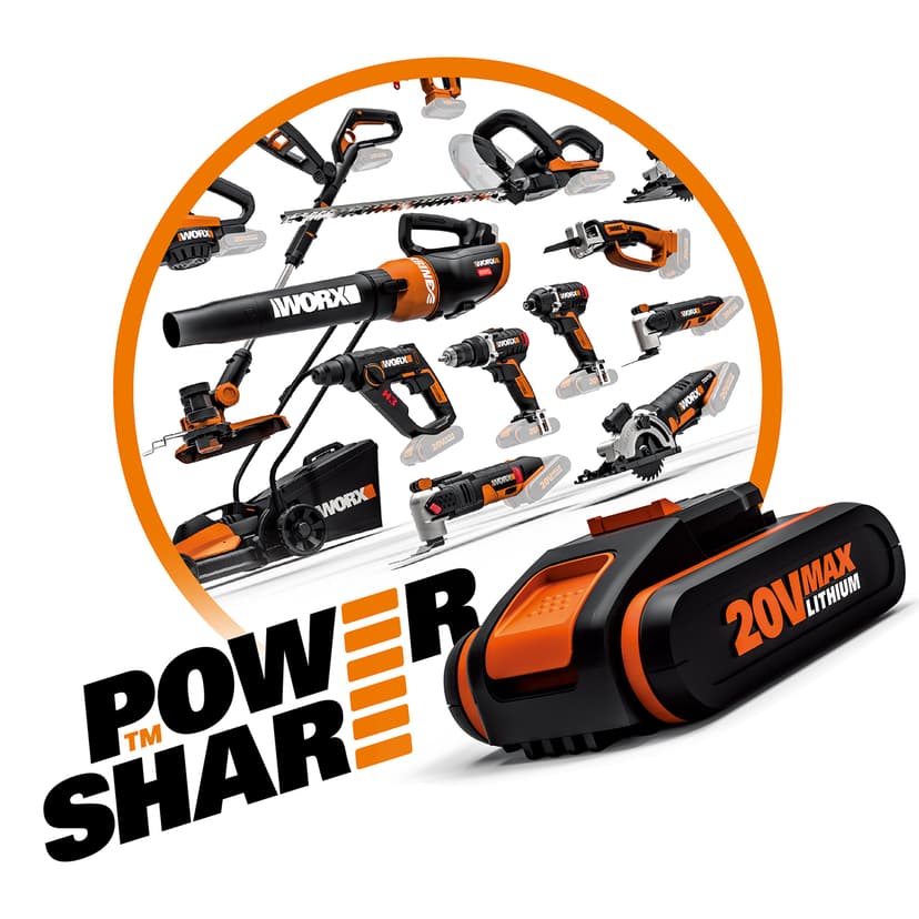 Worx WG252E.9 – Hedge Trimmer 45 cm 20 V (without battery) - 7