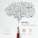 Parker Vector stylo plume | Bleu | pointe fine | encre bleue | emballage blister - 7