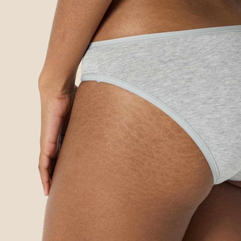 Amazon Essentials Women's Cotton Bikini Brief Underwear (Available in Plus Size), Pack of 10, Black/Grey Heather/Light Pink/White, 10 - 4