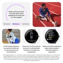 Google Pixel Watch 4 (45 mm) – Montre connectée Android, Suivi des données de santé et de Remise en Forme, et Aide de Gemini – Boîtier en Aluminium Noir Mat – Bracelet Sport Noir Volcanique – Wi-FI - 7