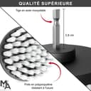 Brosse Nettoyage perceuse sans Fil [Poils Souples et durs]. Nettoie Vite Voiture, Tissus, Jantes, Salle de Bain - Kit Brosse Nettoyage Voiture - Drill Brush - 6