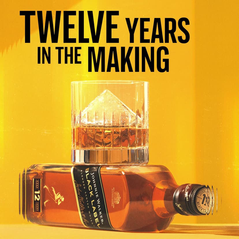 Johnnie Walker Black Label | 40% vol | 70cl | Blended Scotch Whisky | Crafted Using Whiskies Aged a Minimum of 12 Years | Neat or in Mixed Drinks | Ideal for Gifting - 6