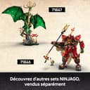 LEGO Ninjago Le Dragon Gardien - Maquette de Figurine de Dragon Articulée - Minifigurine de Maître WU & Présentoir Pittoresque Imitation Roche - Cadeau pour Garçon dès 14 Ans 71847 - 8
