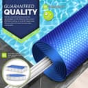 tillvex Pool Solar Tarpaulin Rectangular 800 x 400 cm | Solar Film Thickness 120 µm | Solar Tarpaulin Can Be Cut to Size | Pool Heating for Water Heating - 3