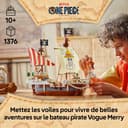 LEGO ONE PIECE The Going Merry Pirate Ship Toy - Play & Display Boat Model with 5 Minifigures incl. Luffy, Zoro & Nami - Anime Gift for 10+ Year Old Boys, Girls & Fans - 75639 - 2