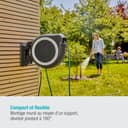 Gardena Wall-Mounted Hose Box Rollup L (White) 30 m: Versatile Watering System for Large Gardens, Swivel Hose Box, Including 30 m Gardena Hose and mounting kit (18627-20) - 2