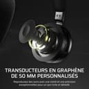 Corsair VIRTUOSO MAX WIRELESS Gaming Headset – Dolby Atmos, Active Noise Cancelling, Sonarworks SoundID, Simultaneous 2.4GHz Wireless & Bluetooth, 50mm Graphene Drivers, PC, Mac, PS5/PS4 – Carbon - 3