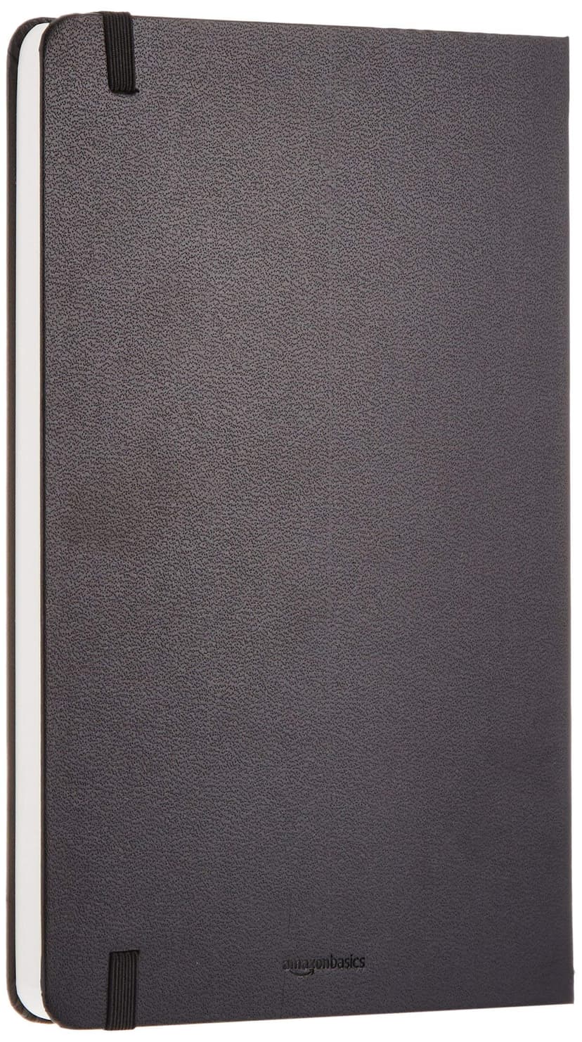 Amazon Basics Classic Notebook, A5, Plain, Black - 9
