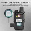 Radtel P6 PoC Radio (Push-to-Talk Over Cellular), Unlimited Range Nationwide Handheld Walkie Talkies, Rechargeable Two-Way Radios Long Distance GXIN Ham Radio (2 Pack with 2 SIM) - 3