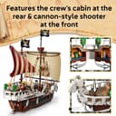 LEGO ONE PIECE The Going Merry Pirate Ship Toy - Play & Display Boat Model with 5 Minifigures incl. Luffy, Zoro & Nami - Anime Gift for 10+ Year Old Boys, Girls & Fans - 75639 - 4