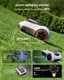 Segway Navimow i215 LiDAR Robot tondeuse pour 1500m² avec Garage M, pentes de 45%, LiDAR à semi-conducteurs et Vision, cartographie automatique, sans fil, sans antenne, 4G intégré (expédié séparément) - 6
