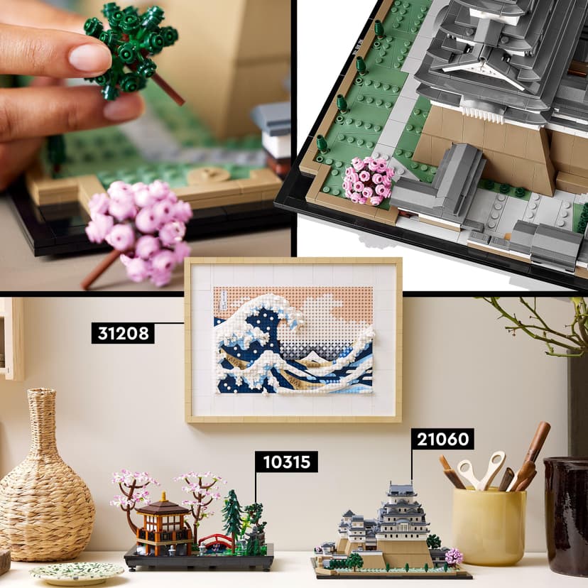 LEGO Architecture Himeji Castle Set, Landmarks Collection Model Building Kit for Adults, Gift Idea for Fans of Creative Gardening and Japanese Culture, Includes Buildable Cherry Blossom Trees 21060 - 7