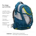Kurgo G-Train Pack, Carrier Backpack for Small Dogs and Cats, Ideal for Hiking or Travel, Waterproof Bottom, Ink Blue - 2