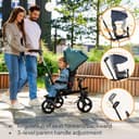 Lionelo HAARI 2in1 Stroller Trike for Kids 1-5 years up to 25 kg, 360° Rotating Seat, Adjustable Parent Steering Handle, Grows with Child, Free-Wheel Mode with Footrest, Canopy & Cup Holder - 2