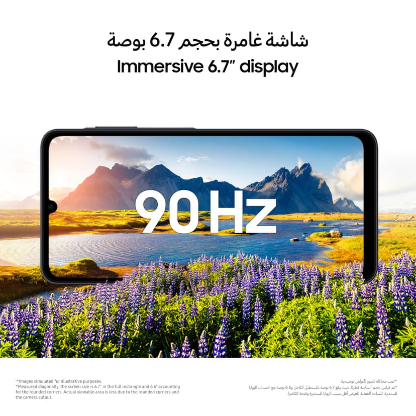 Samsung Galaxy A07 LTE, Android Smartphone, 64GB Storage, 4GB RAM, Green, 6x OS Upgrades, Large Display, 6nm Processor (KSA Version) - 9