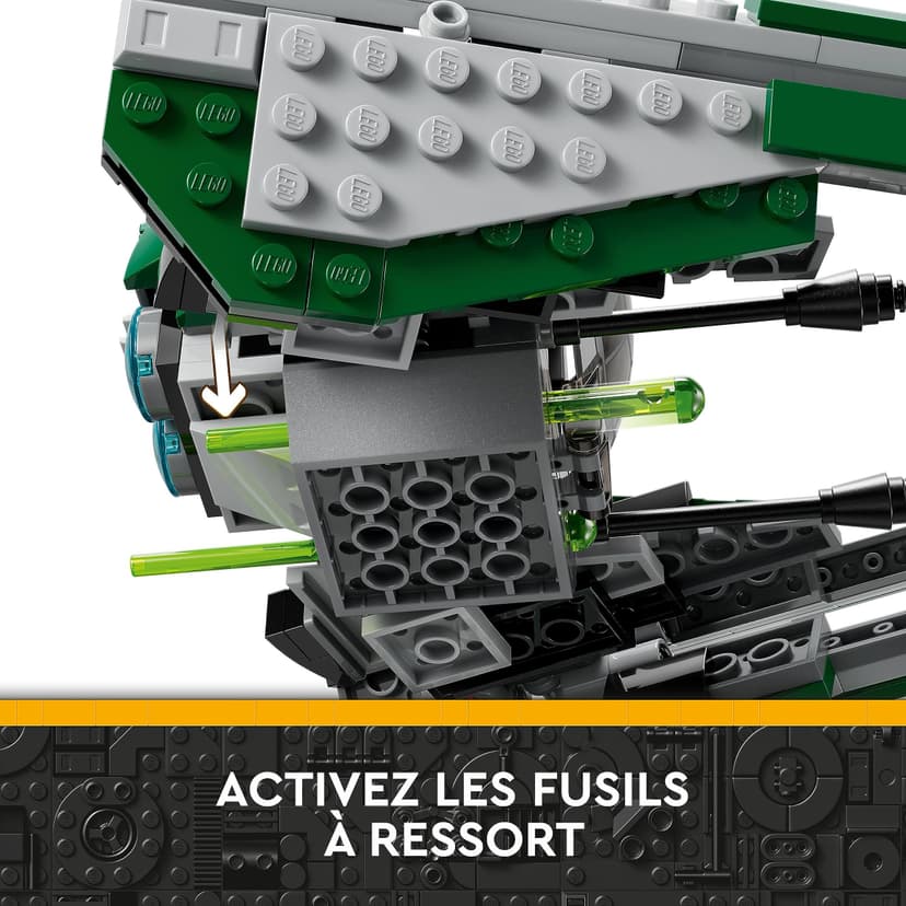 LEGO Star Wars Yoda's Jedi Starfighter, Bouwbaar Speelgoed voor Kinderen, The Clone Wars Voertuig met Meester Yoda Minifiguur, Lichtzwaard en Droid R2-D2 Figuur, Cadeau voor Jongens en Meisjes 75360 - 4