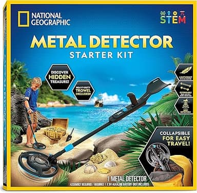 NATIONAL GEOGRAPHIC Starter Metal Detector Kit – Kids Met…
