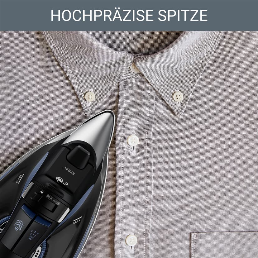 Rowenta DW7320 Everlast Anticalc Fer à Vapeur | 2700 W | 45 g/min. Sortie vapeur continue | 220 g/min. Houppette vapeur | Stop goutte à goutte | Système anti-calcaire | Réservoir d'eau 300 ml | Noir - 9