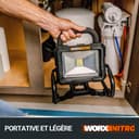 WORX WX026.9 LED Work Light, 0W, 20V, Grey, 23 x 26 x 24.5cm - 6