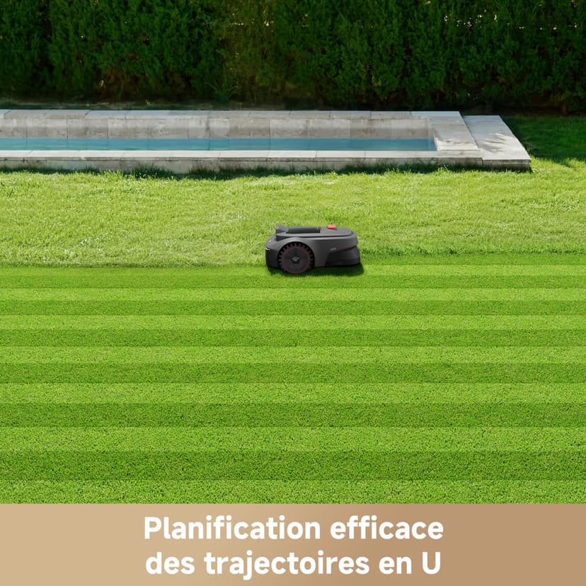 MOVA ViAX Robotic Lawnmower—Wireless Limiting, AI-Assisted Maps with UltraEyes 1.0, U-Shaped Paths, Dual Vision Obstacle Avoidance, Improved Edge Banding, Complex Lawns, Smart App Management - 3