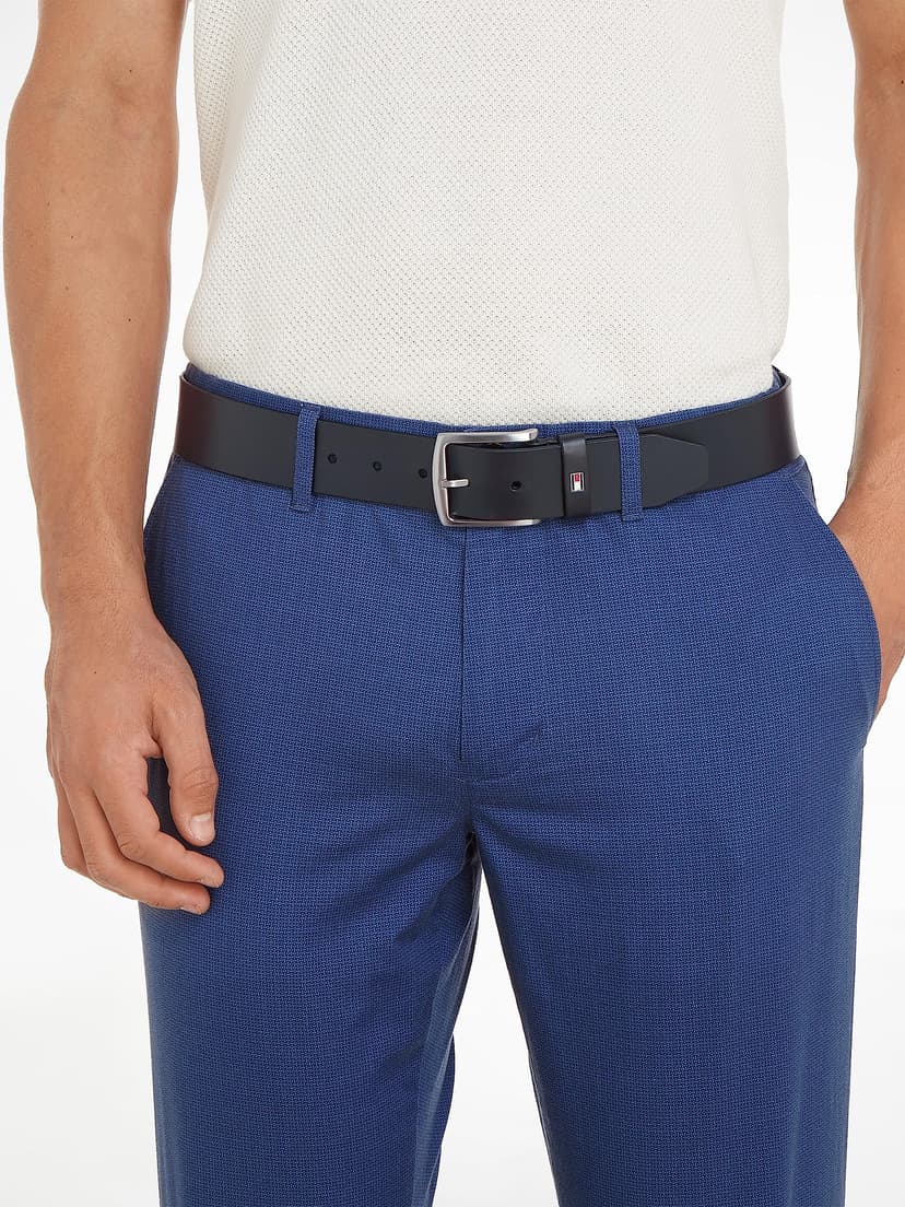 Tommy Hilfiger Ceinture Homme New Denton Belt 4.0 Ceinture Cuir, Bleu (Midnight), 105 - 2
