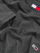 TOMMY JEANS T-Shirt Manches Courtes Homme Tee Col Ras-du-Cou, Gris (Black HTR), L - 4