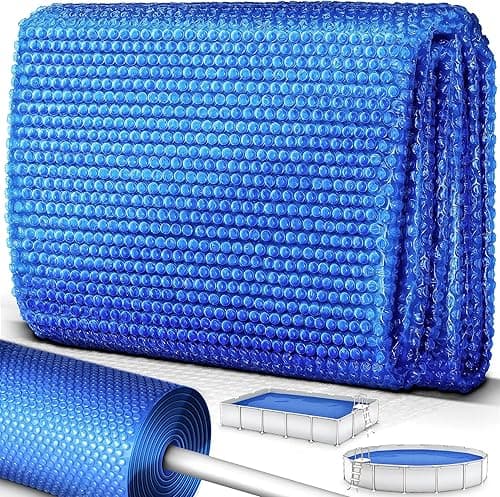 tillvex Pool Solar Tarpaulin Rectangular 800 x 400 cm | Solar Film Thickness 120 µm | Solar Tarpaulin Can Be Cut to Size | Pool Heating for Water Heating