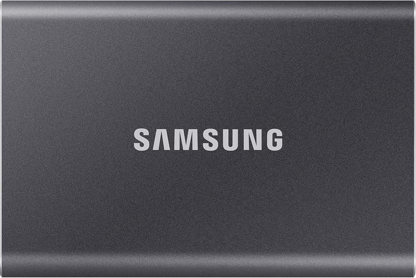 Samsung SSD Externe T7 1 To, Gris titane, MU-PC1T0T/WW, Vitesse de lecture/écriture jusqu'à 1050 Mo/s, Sécurisation par mot de passe - 1