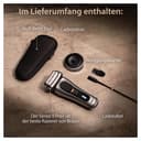 Braun Series 9 Pro +, Men's Beard Trimmer, Electric Razor Beard Trimmer, Fabric Travel Case, Lithium Ion Battery, 100% Waterproof Gift Idea, 9517s Silver - 8