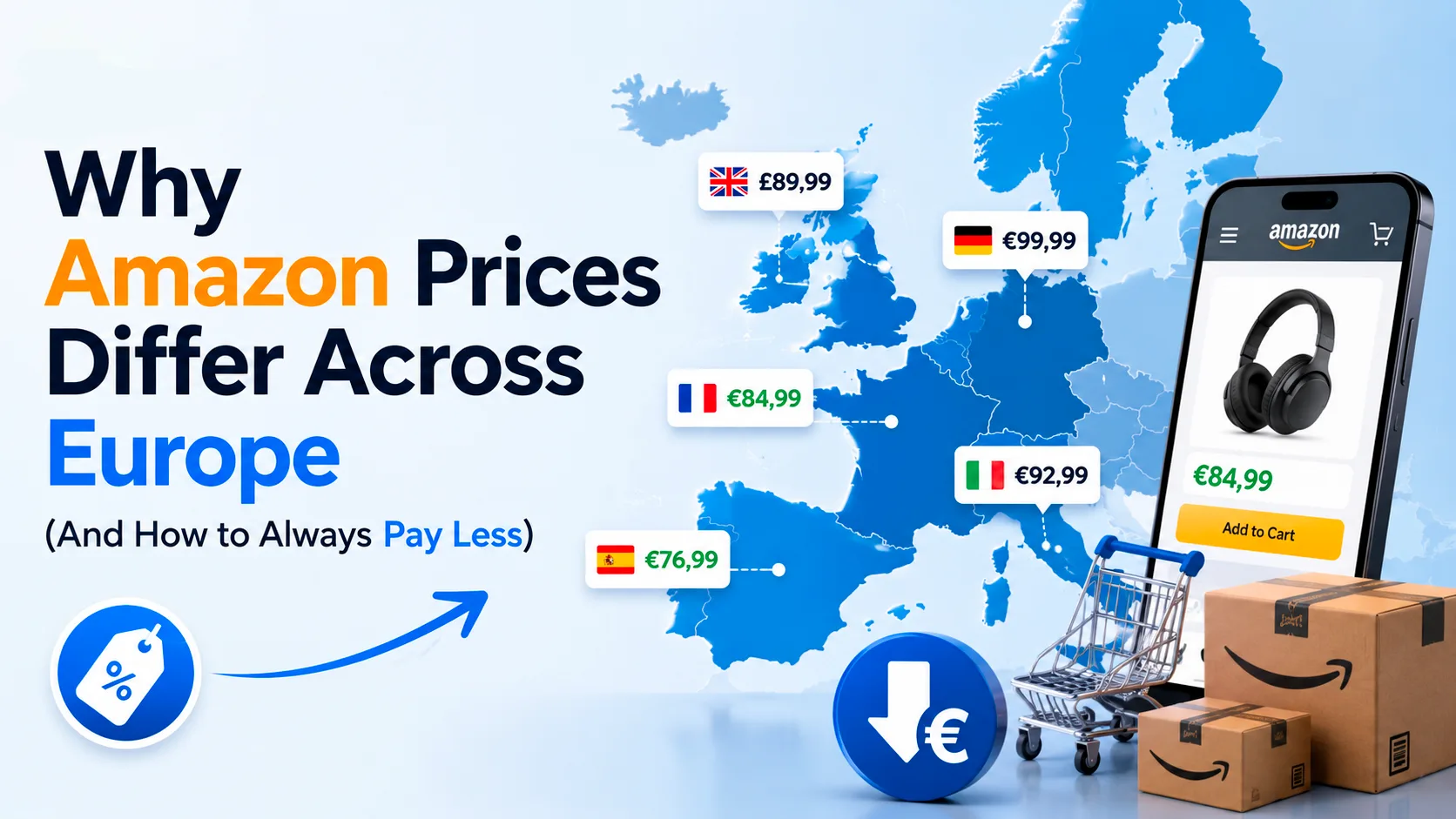 Why Amazon Prices Differ Across Europe (And How to Always Pay Less)