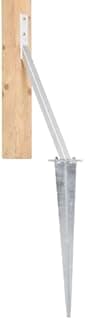 TRIBECCO® Ancre tempête à enfoncer, 1 pièce, 590 x 320 x 535 mm, ancre à enfoncer avec piquet pour stabiliser les clôtures et les murs brise-vue, galvanisée à chaud, pour l'intérieur et l'extérieur