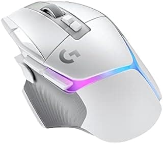 Logitech G G502 X Plus Lightspeed Wireless RGB Gaming Mouse - Optical mouse with Lightforce hybrid switches, Lightsync Rgb, HERO 25K gaming sensor, compatible with PC - macOS/Windows - White - 1