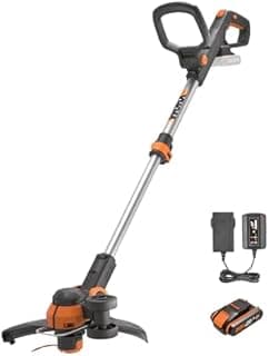 WORX WG163E.1 2-in-1 Wireless Edge Trimmer, 20V WG163E.1, Diameter 30 cm, Transforms into Edging Edging, Removable Handle, Protective Cover, Removable Head 90°, Comes with a 2Ah Battery and Charger - 1