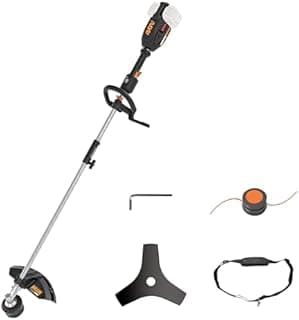 WORX Débroussailleuse sans Fil 40V WG186E.92, Lame de 25 cm, Fil de Coupe 38cm, Capot de Protection, Poignée Amovible, Tête Interchangeable, livrée sans Batterie ni Chargeur - 1