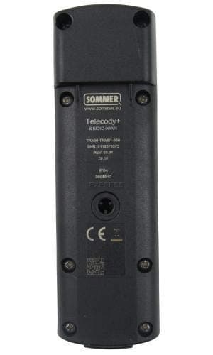 SOMMER Telecody+ handheld transmitter 868.95 MHz 12 command for SOMMER Gate Openers, S10212-00001, Black/Silver - 5